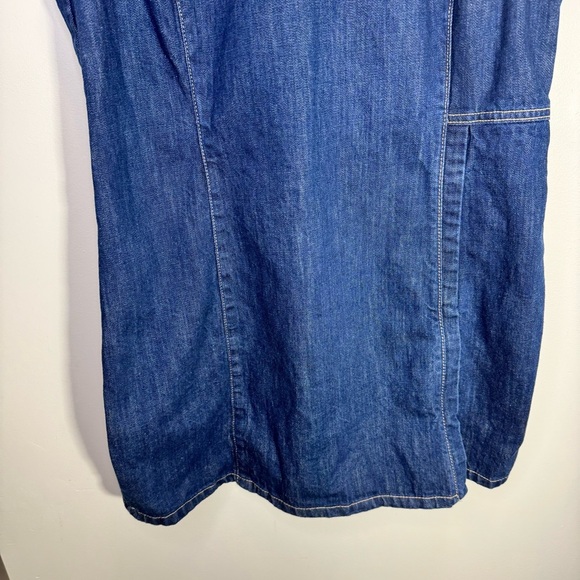 Zara Blue Denim Mini Dress Size XXL - Picture 7 of 15
